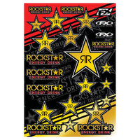 Factory Effex OEM Sticker Sheet Rockstar Energy Gold Chrome