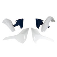 Rtech Husqvarna TE-FE-TX 2017-2019  White-Hsq Blue (OEM 17-18) Plastic Kit