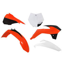 Rtech KTM SX 85 2013-2017 Orange-White (OEM 2016) Plastic Kit