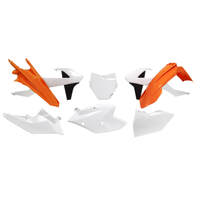 Rtech KTM SX 250 2017-18 / SXF 250-450 2016-18 Orange-White-Black (OEM 17) Plastic Kit