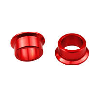 Scar Red Rear Wheel Spacers Kawasaki KX125-250 03-08 / KXF250 04-22 / KXF450 06-22  