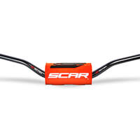 Scar O² Tapered Handlebar - McGrath/Short KTM - Black Bar with Orange bar pad