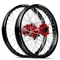 SM Pro / DID ST-X Honda CRF250 2014-2024 / CRF450 2013-2024 21X1.60/19X2.15 Black/Red Wheel Set