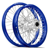 SM Pro / DID ST-X Yamaha WR250F 2003-2019 / WR450F 2003-2018 21X1.60/18X2.15 Blue/Silver Wheel Set