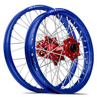 SM Pro / DID ST-X Honda CRF250X / CRF450X 2004-2017 21X1.60/18X2.15 Blue/Red Wheel Set