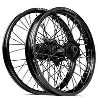 SM Pro / DID ST-X Yamaha WRF250 2020-2024 / WRF450 2019-2024 21X1.60/19X2.15 Black/Black Wheel Set (Black Spokes)