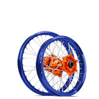 SM Pro / DID KTM-Husqvarna-GasGas 85cc 2021-2024 19X1.40/16X1.85 Blue/Orange Wheel Set