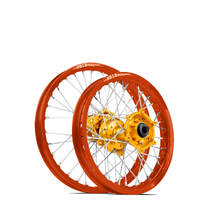 SM Pro / DID KTM-Husqvarna-GasGas 85cc 2021-2024 19X1.40/16X1.85 Orange/Gold Wheel Set