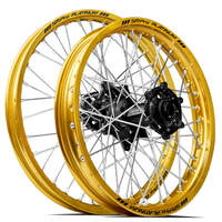 SM Pro Honda CRF250 2014-2024 / CRF450 2013-2024 21X1.60/18X2.15 Gold/Black Wheel Set