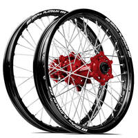 SM Pro Honda CRF250 2014-2024 / CRF450 2013-2024 21X1.60/18X2.15 Black/Red Wheel Set