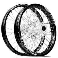 SM Pro Honda CRF250 2014-2024 / CRF450 2013-2024 21X1.60/18X2.15 Black/Silver Wheel Set