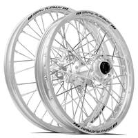 SM Pro Honda CRF250 2014-2024 / CRF450 2013-2024 21X1.60/18X2.15 Silver/Silver Wheel Set